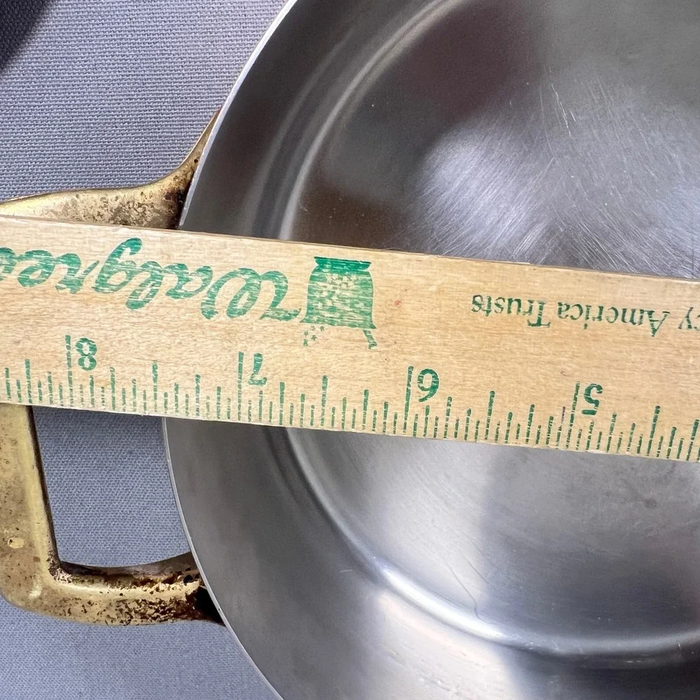 Paul Revere Ware USA Solid Copper Pot 2 QT Buffet Casserole Stock Pan 8062